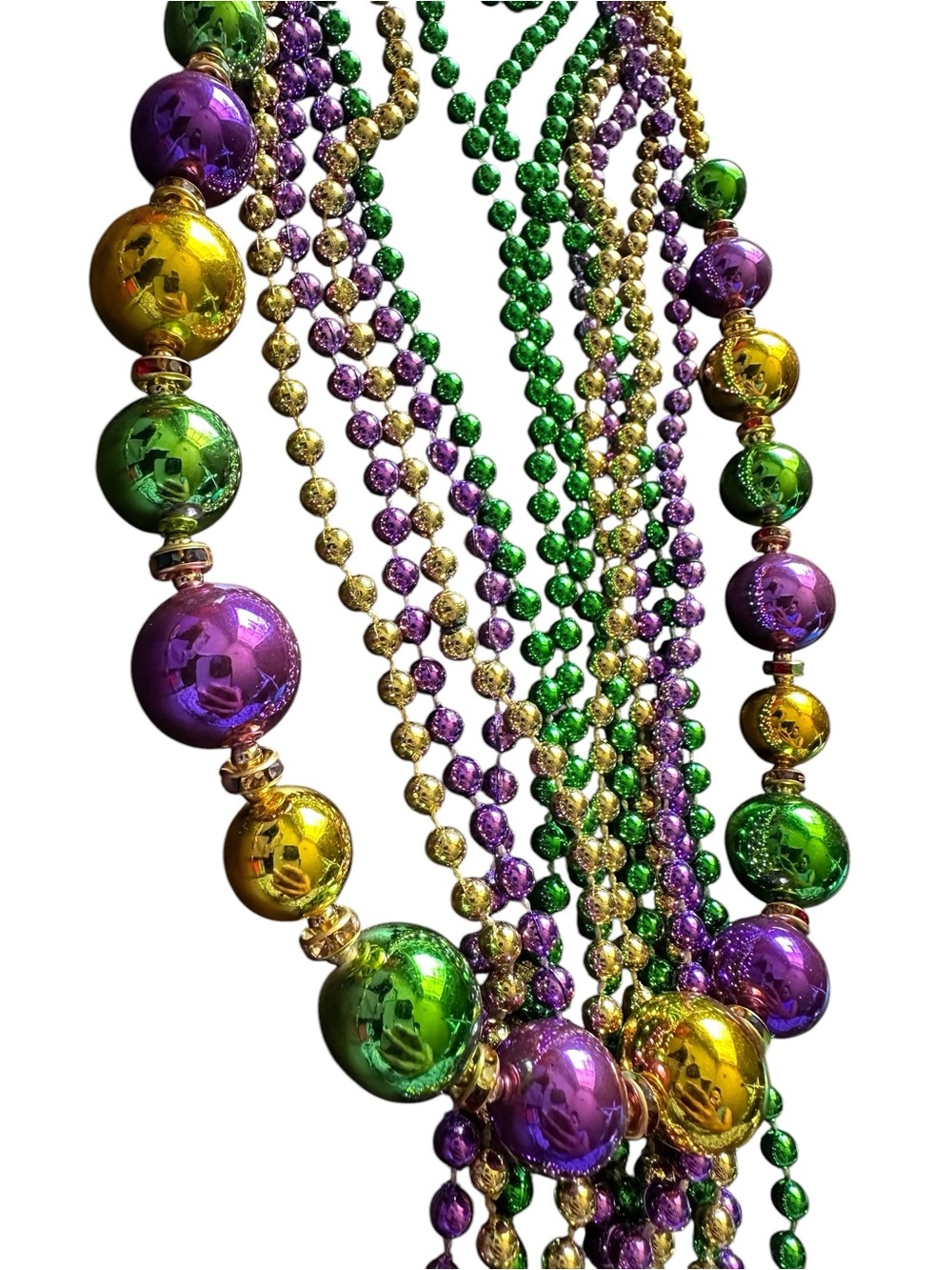 Mardi Gras Multi-Color Beaded Necklace and earring set  - Women Jewelry